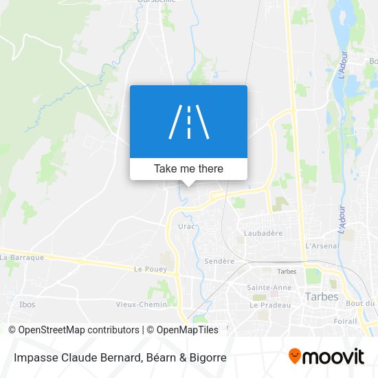 Impasse Claude Bernard map