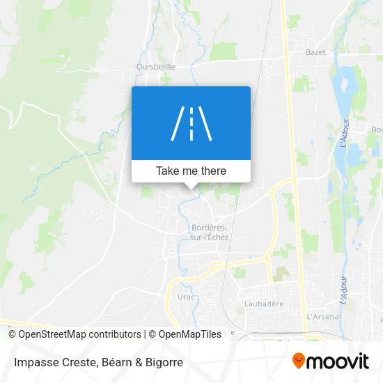 Impasse Creste map