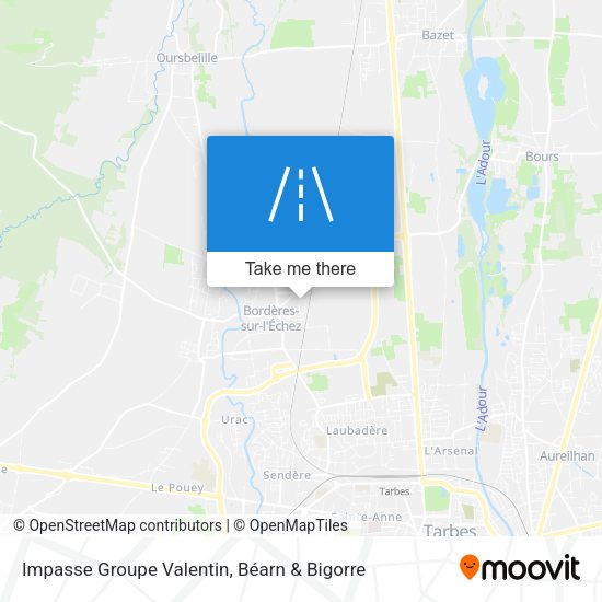 Impasse Groupe Valentin map