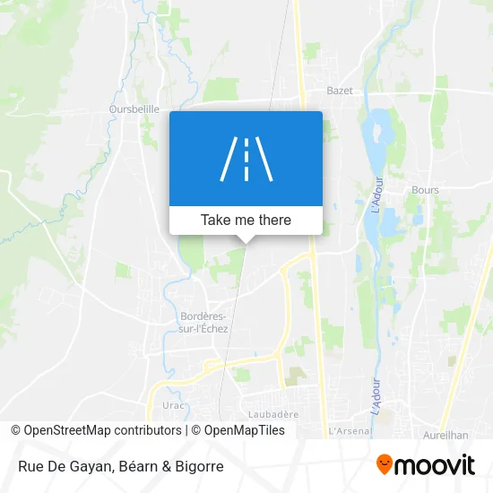 Rue De Gayan map