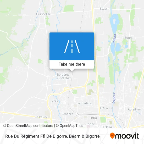 Rue Du Régiment Ffi De Bigorre map