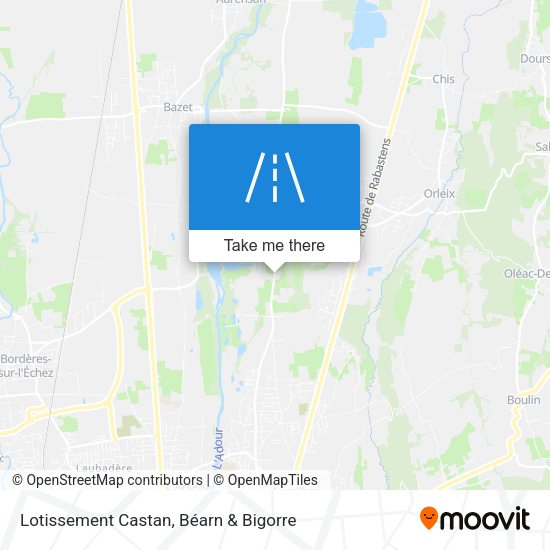 Lotissement Castan map