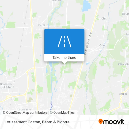 Lotissement Castan map