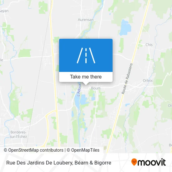 Rue Des Jardins De Loubery map