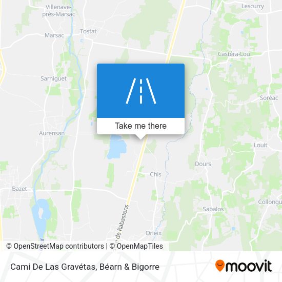 Cami De Las Gravétas map