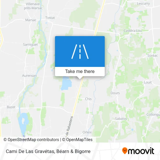 Cami De Las Gravétas map