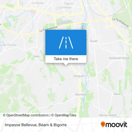 Impasse Bellevue map