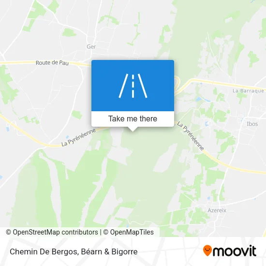 Chemin De Bergos map