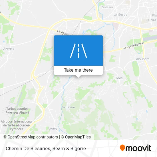 Chemin De Biésariès map