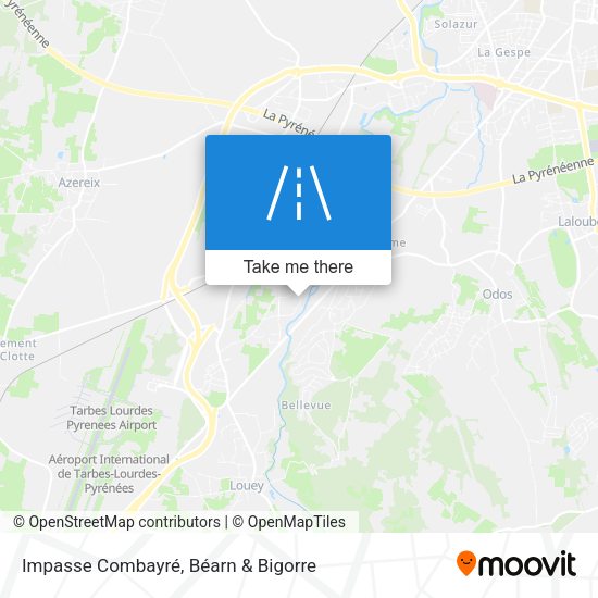 Impasse Combayré map