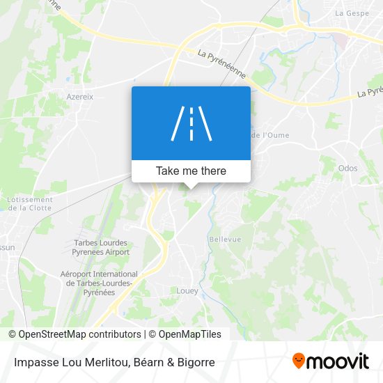 Impasse Lou Merlitou map