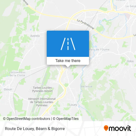 Route De Louey map