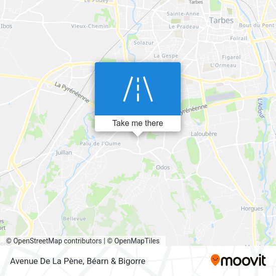 Avenue De La Pène map