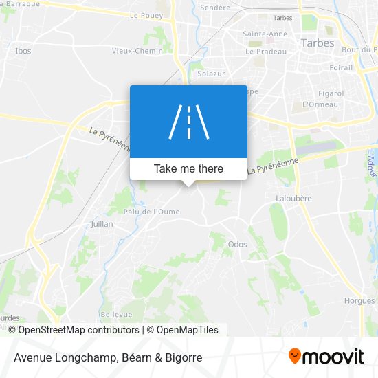 Avenue Longchamp map