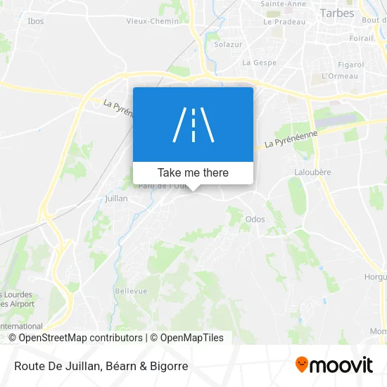 Route De Juillan map