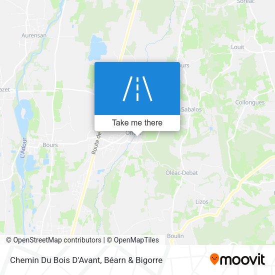 Chemin Du Bois D'Avant map