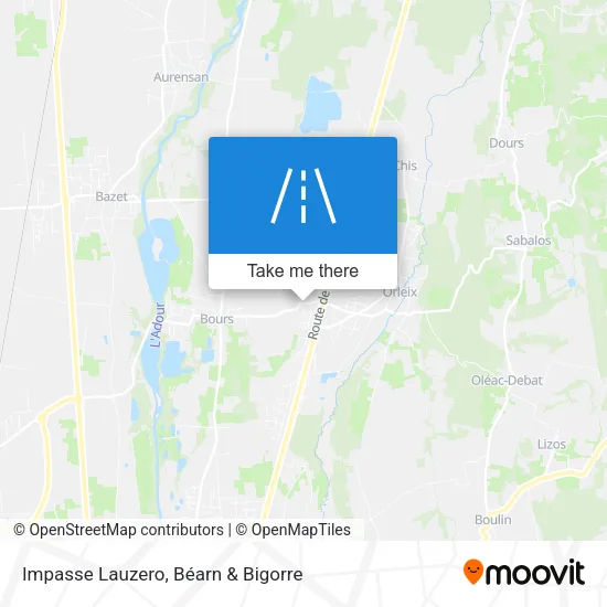 Impasse Lauzero map