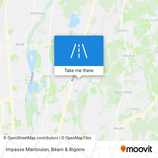 Impasse Mantoulan map