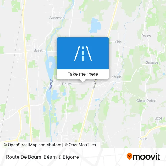 Route De Bours map