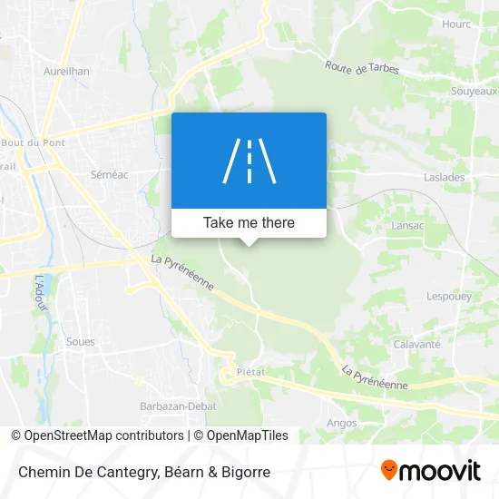 Chemin De Cantegry map