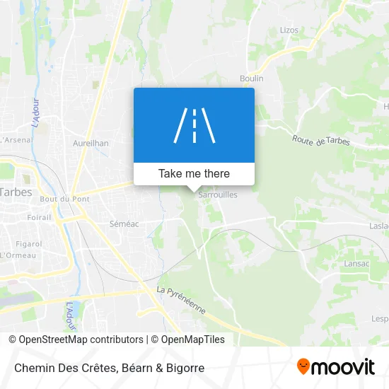 Chemin Des Crêtes map
