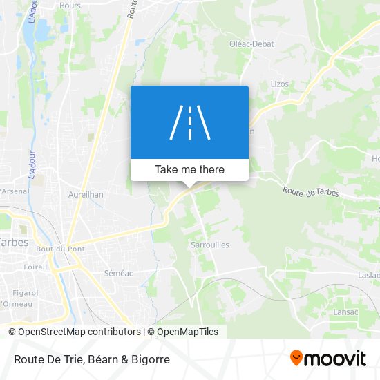 Route De Trie map