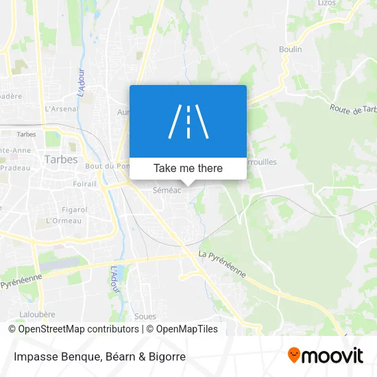 Impasse Benque map