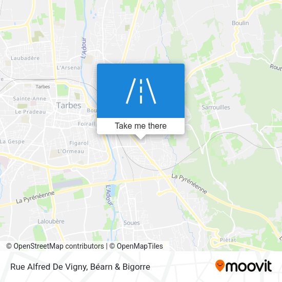 Rue Alfred De Vigny map