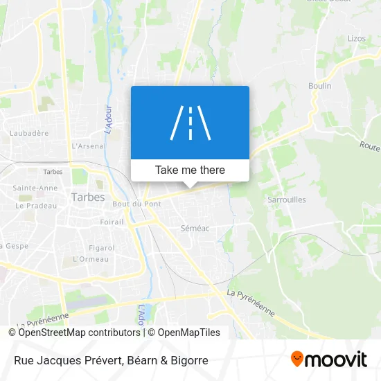 Rue Jacques Prévert map