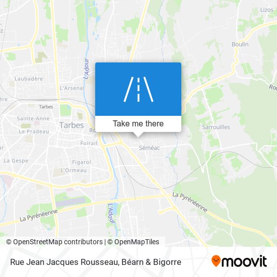 Rue Jean Jacques Rousseau map