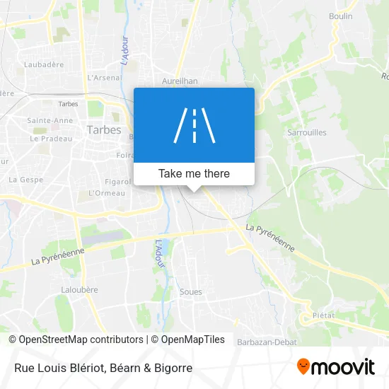 Rue Louis Blériot map