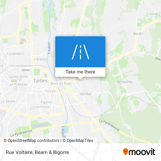 Rue Voltaire map