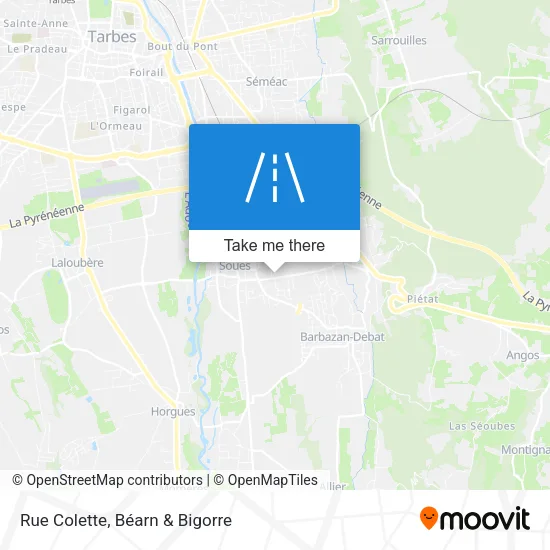 Rue Colette map
