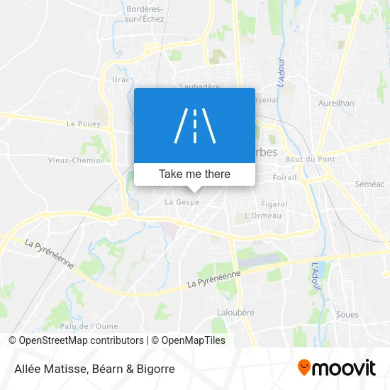Allée Matisse map