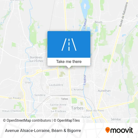 Avenue Alsace-Lorraine map