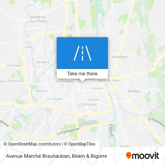 Avenue Marché Brauhauban map