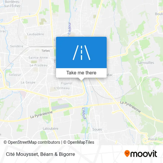 Cité Mouysset map