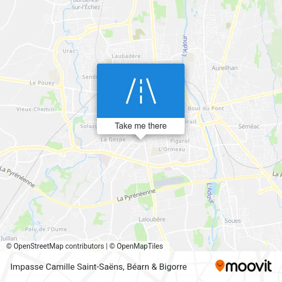 Impasse Camille Saint-Saëns map