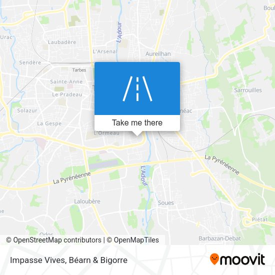 Impasse Vives map