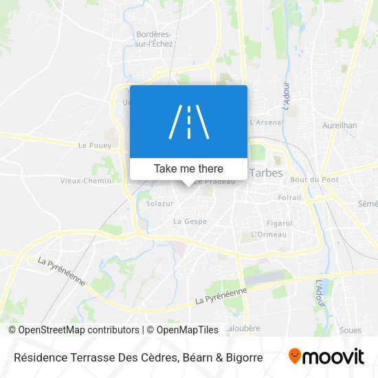 Résidence Terrasse Des Cèdres map