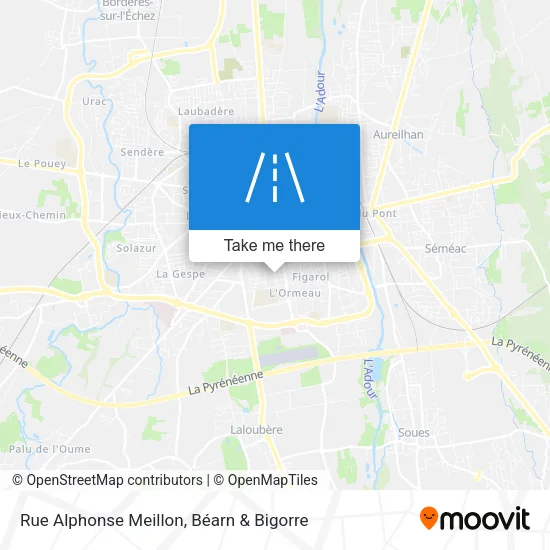 Rue Alphonse Meillon map