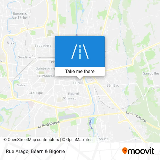 Rue Arago map