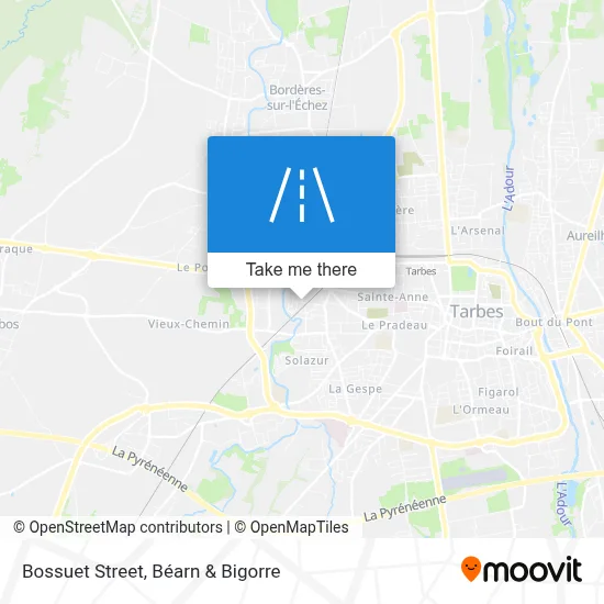 Rue Bossuet map