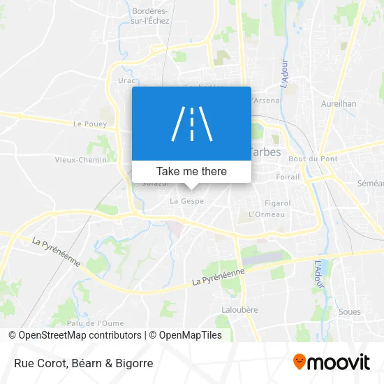 Rue Corot map