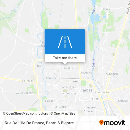 Rue De L'Île De France map