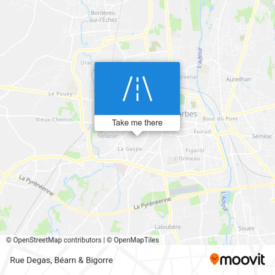Rue Degas map