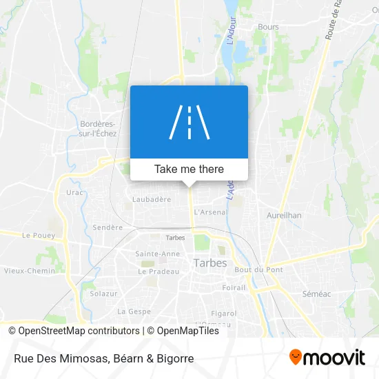 Rue Des Mimosas map