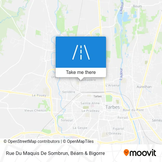 Rue Du Maquis De Sombrun map