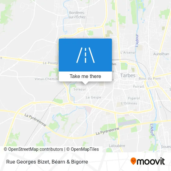 Rue Georges Bizet map