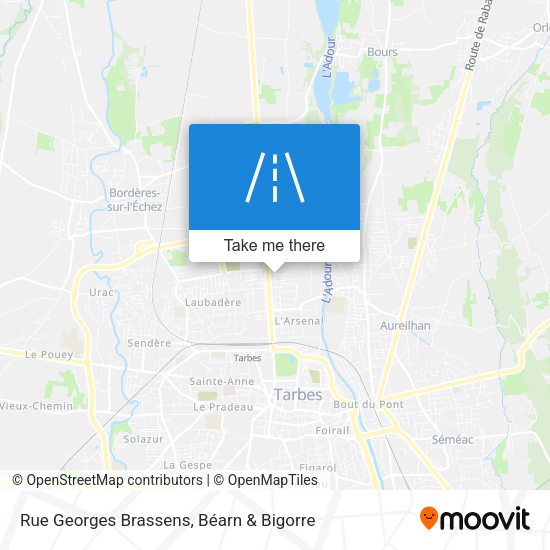 Rue Georges Brassens map